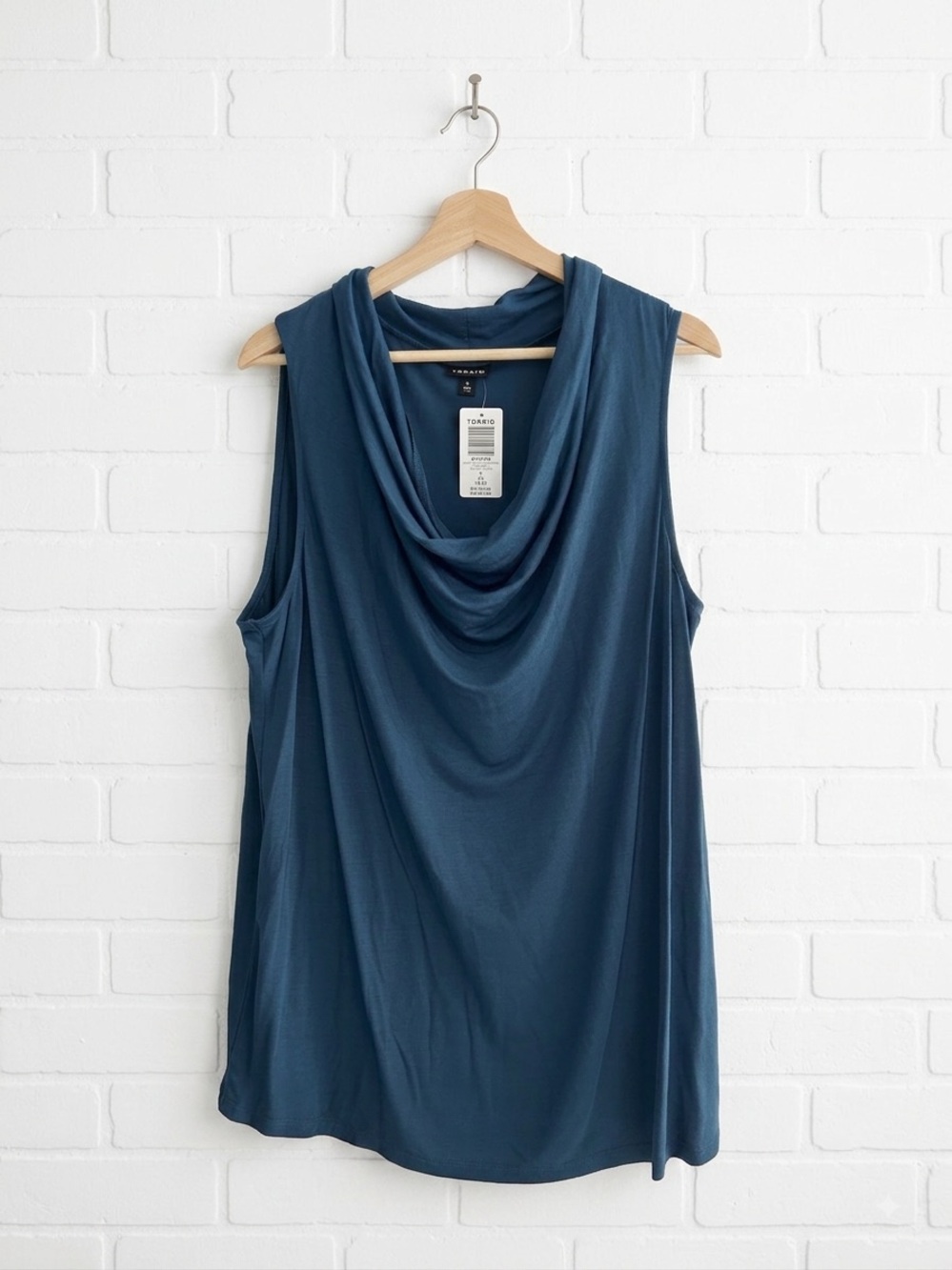 Torrid Studio Tissue Jersey Drape Neck Sleeveless Top Legion Blue Size 2 2X NWT